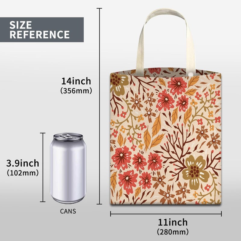 ABUIFDK Car Trash Can, Cute Car Trash Bag, Hanging Car Organizer and Storage Bag, Trash Bin for Car Accessories, Vehicle, Travelling, Camping Boho Floral - Image 5